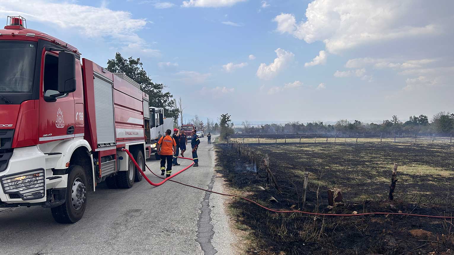 Κινητοποίηση της Πολιτικής Προστασίας του Δήμου Φλώρινας για την κατάσβεση πυρκαγιάς στην κοινότητα Άνω Υδρούσσας