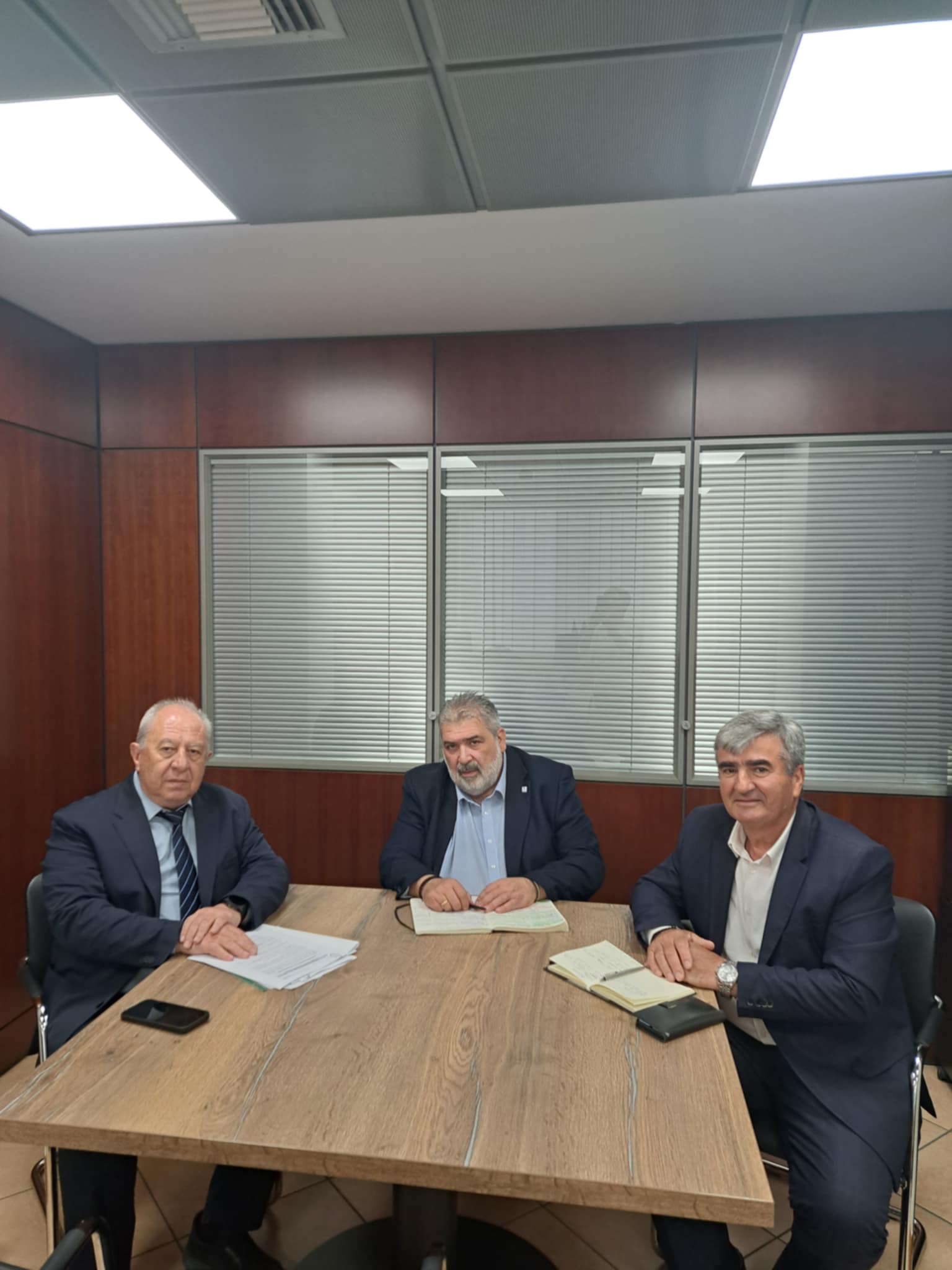 Σύσκεψη του Δημάρχου Εορδαίας Παναγιώτη Πλακεντά με τον Διοικητή της Ειδικής Υπηρεσίας Δίκαιης Αναπτυξιακής Μετάβασης Πελοπίδα Καλίρη